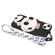 iPhone 14 Plus Silicone Wallet Phone Case with Lanyard - Black Panda