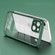 iPhone 14 Plus Electroplated PC Transparent Phone Case - Green