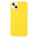 iPhone 14 Plus Solid Color Frosted Silicone Phone Case - Yellow