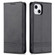 iPhone 14 Plus AZNS Magnetic Calf Texture Flip Leather Phone Case  - Black