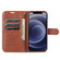 iPhone 14 Plus AZNS Sheepskin Texture Horizontal Flip Leather Case  - Brown