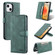 iPhone 14 Plus AZNS Dream Second Generation Skin Feel PU+TPU Horizontal Flip Leather Phone Case  - Green