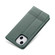 iPhone 14 Plus AZNS Magnetic Calf Texture Flip Leather Phone Case  - Dark Green