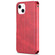 iPhone 14 Plus AZNS Calf Texture Flip Leather Phone Case  - Red