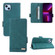iPhone 14 Plus Magnetic Clasp Leather Phone Case  - Green