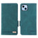 iPhone 14 Plus Magnetic Clasp Leather Phone Case  - Green
