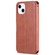 iPhone 14 Plus AZNS Calf Texture Flip Leather Phone Case  - Brown