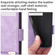 iPhone 14 Plus Magnetic Clasp Leather Phone Case  - Purple