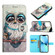 iPhone 14 Plus 3D Painting Horizontal Flip Leather Phone Case  - Grey Owl
