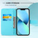 iPhone 14 Plus 3D Painting Horizontal Flip Leather Phone Case  - Color Drop Wind Chimes