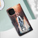 iPhone 14 Plus Painted Flat Texture Leather Case with Lanyard & Card Slot & Wallet & Holder  - Cat And Tiger