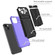 iPhone 14 Plus Kickstand Armor Card Wallet Phone Case  - Purple