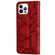 iPhone 14 Plus Life of Tree Embossing Pattern Leather Phone Case  - Red