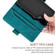 iPhone 14 Plus Stitching Magnetic RFID Leather Case  - Deep Green