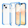 iPhone 14 Plus Acrylic Four Corners Shockproof Phone Case  - Transparent Blue