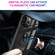 iPhone 14 Plus Transparent TPU + Acrylic Ring Holder Phone Case  - Black Blue