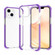 iPhone 14 Plus Acrylic Four Corners Shockproof Phone Case  - Transparent Purple