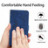 iPhone 14 Plus Skin Feel Butterfly Peony Embossed Leather Phone Case  - Blue