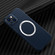 iPhone 14 Plus Carbon Fiber Texture MagSafe Magnetic Phone Case  - Blue