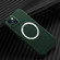 iPhone 14 Plus Carbon Fiber Texture MagSafe Magnetic Phone Case  - Green