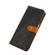 iPhone 14 Plus KHAZNEH Dual-color Cowhide Texture Flip Leather Phone Case  - Black