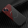 iPhone 14 Plus Carbon Fiber Texture MagSafe Magnetic Phone Case  - Black Red