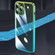 iPhone 14 Plus Transparent Electroplated PC Gradient Phone Case  - Cyan-blue Green