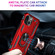 iPhone 14 Plus Shockproof TPU + PC Ring Holder Phone Case  - Red