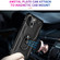 iPhone 14 Plus Shockproof TPU + PC Ring Holder Phone Case  - Black