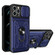 iPhone 14 Plus Sliding Camshield TPU+PC Phone Case with Card Slot  - Blue