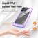 iPhone 14 Plus TPU + PC Lens Protection Phone Case  - Purple