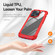 iPhone 14 Plus TPU + PC Lens Protection Phone Case  - Red