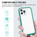 iPhone 14 Plus Clear Acrylic + PC + TPU Shockproof Phone Case  - Dark Green