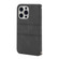 iPhone 14 Plus Embossed Striped Magnetic Case  - Black