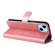 iPhone 14 Plus JSM Calf Texture Leather Phone Case  - Pink