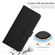 iPhone 14 Plus Skin Feel Heart Pattern Leather Phone Case With Lanyard  - Black