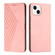 iPhone 14 Plus Diamond Pattern Splicing Skin Feel Magnetic Phone Case  - Rose Gold