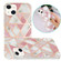 iPhone 14 Plus Electroplating Soft TPU Phone Case  - Pink White Rhombus