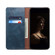 iPhone 14 Plus Simple Wax Crazy Horse Texture Horizontal Flip Leather Case  - Navy Blue