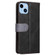 iPhone 14 Plus Stitching-color Leather Phone Case  - Grey