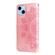 iPhone 14 Plus 7-petal Flowers Embossing Leather Case  - Rose Gold