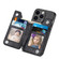 iPhone 15 Pro Max Carbon Fiber Horizontal Flip Zipper Wallet Phone Case - Black