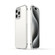 iPhone 15 Pro Max Aurora Series Lens Protector + Metal Frame Phone Case - Silver