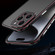 iPhone 15 Pro Max Aurora Series Lens Protector + Metal Frame Phone Case - Black Red
