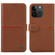 iPhone 15 Pro Max GEBEI Top-grain Horizontal Flip Leather Phone Case - Brown