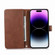 iPhone 15 Pro Max Wristband Card Slot Leather Phone Case - Coffee