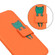 iPhone 15 Pro Max Cartoon Buckle Horizontal Flip Leather Phone Case - Orange