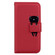 iPhone 15 Pro Max Cartoon Buckle Horizontal Flip Leather Phone Case - Red