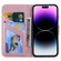 iPhone 15 Pro Max Cartoon Buckle Horizontal Flip Leather Phone Case - Pink