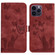 iPhone 15 Pro Max Butterfly Cat Embossing Flip Leather Phone Case - Red